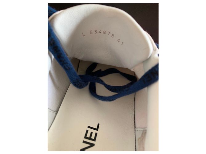 CHANEL PHARRELL Turnschuhe Grafiti Sammlung Kapselversion verwendet Weiß - Ansicht 8