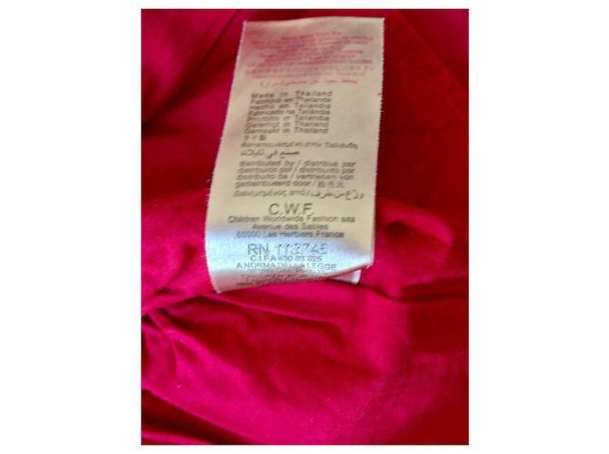 Burberry Kleid Rot Baumwolle Tartan Print 9 Monate - Ansicht 4
