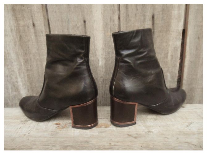 botas Véronique Branquinho Marrón oscuro - vista 5