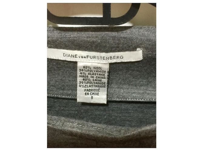 Diane Von Furstenberg Abito di lana grigio Ddi Ddi - vista 4