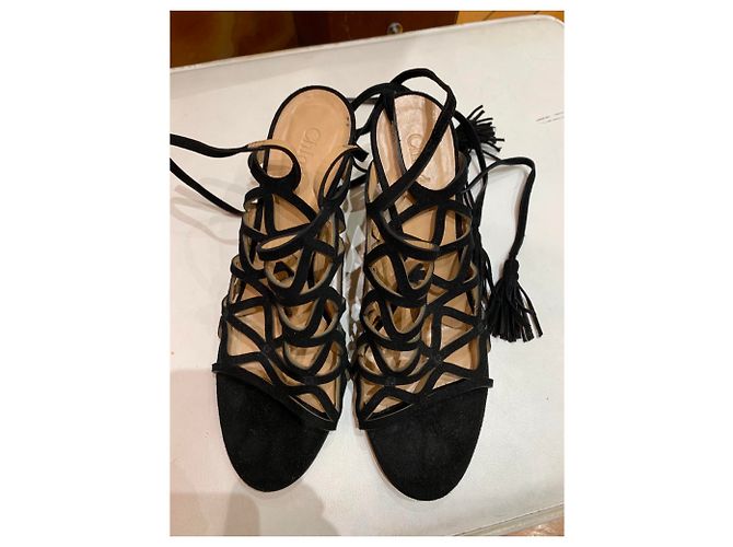 Décolleté Givenchy in pelle di cervo nera 38 Nero - vista 5
