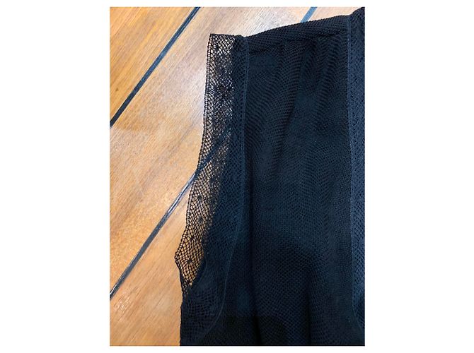 Sandro Schwarzes Kleid aus Triacetat Größe 36 - Ansicht 2