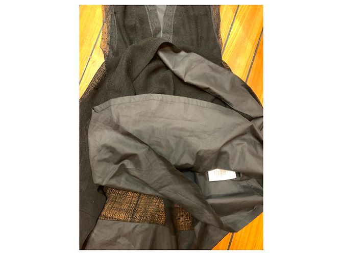 Sandro Schwarzes Kleid aus Triacetat Größe 36 - Ansicht 3