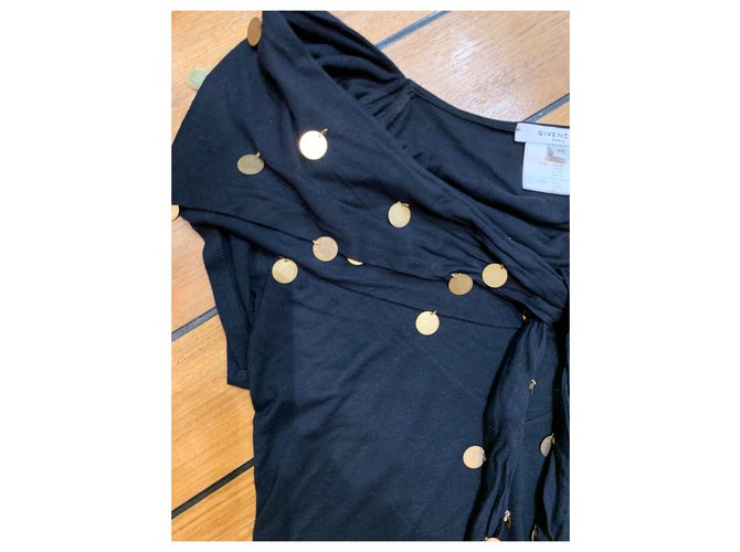 Givenchy Schwarzes Baumwoll-Top - Ansicht 2