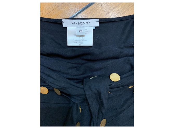 Givenchy Schwarzes Baumwoll-Top - Ansicht 4