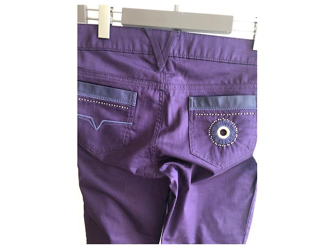 Versace woman's purple pants - view 8