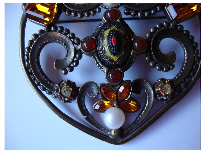 Autre Marque Spilla a cuore Isabelle de MILLERY FRANCE Multicolore - vista 5