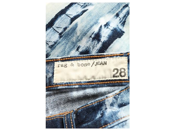 Vaqueros slim Rag & Bone azules de algodón y elastano talla 28 - vista 3