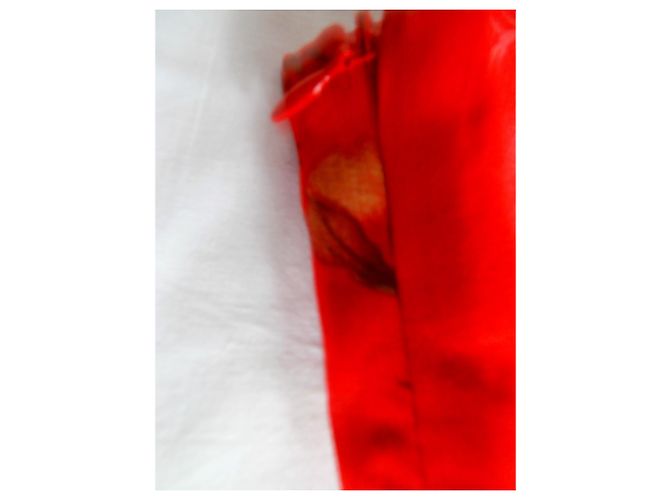 Zapa Kleid, rot mit Blumenmuster - Ansicht 8