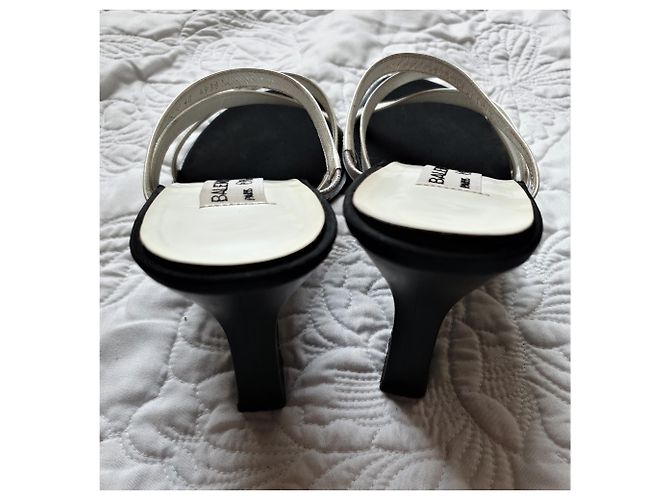 Balenciaga Ciabatte in pelle con zeppa per El Corte Ingles - vista 4