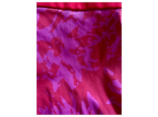 Vestido mini de seda Diane Von Furstenberg Payne Rosa Rojo Roja - vista 10