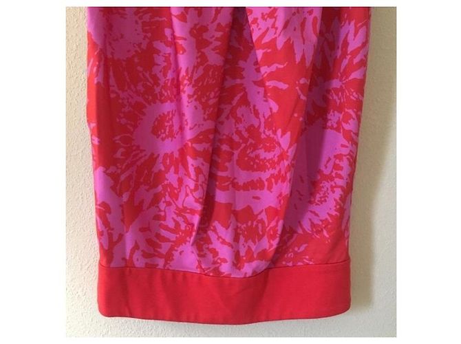 Vestido mini de seda Diane Von Furstenberg Payne Rosa Rojo Roja - vista 8