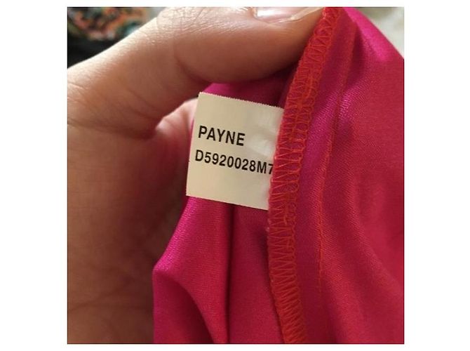 Vestido mini de seda Diane Von Furstenberg Payne Rosa Rojo Roja - vista 9