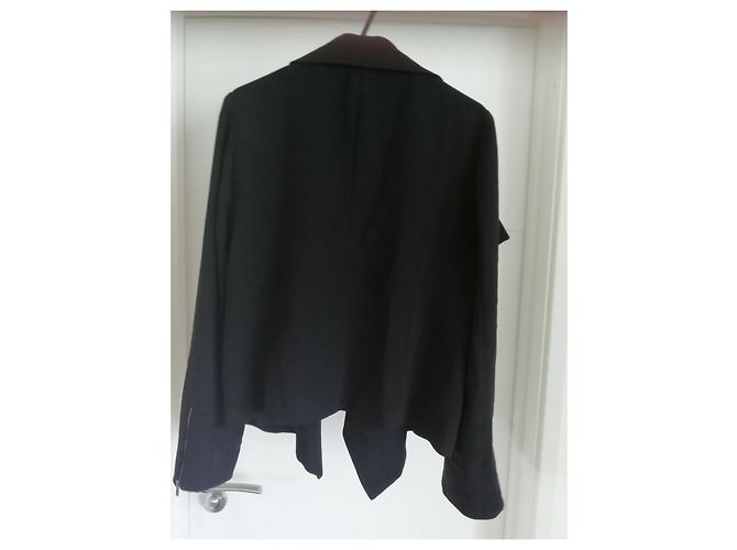 Diane Von Furstenberg Blazer con cascada DvF Olympia Negro - vista 10