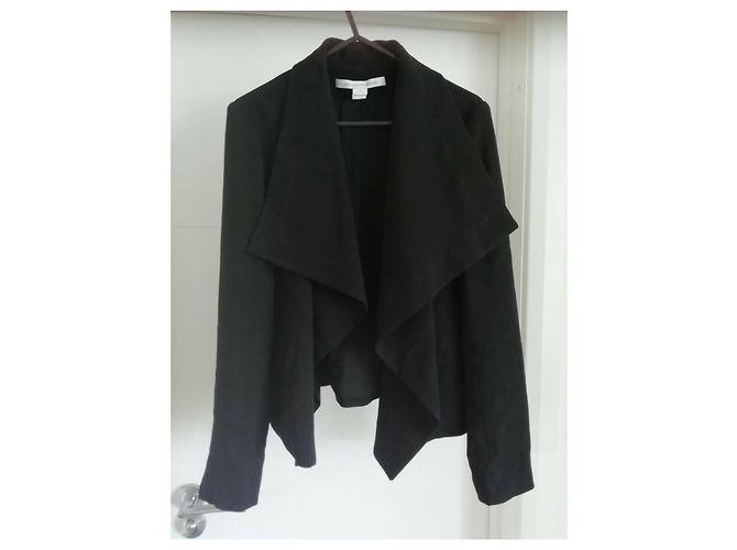 Diane Von Furstenberg Blazer con cascada DvF Olympia Negro - vista 3