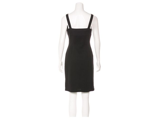 Diane Von Furstenberg DvF raro vestido de Heronette con cordones Negro - vista 3