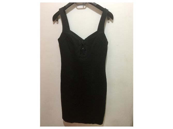 Diane Von Furstenberg DvF raro vestido de Heronette con cordones Negro - vista 6