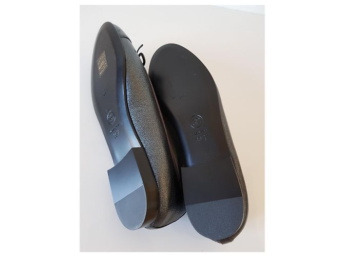 Chanel bailarinas nuevo cuero gris - vista 10