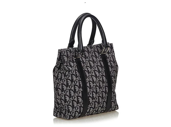 Dior Grau Dior Oblique Canvas D-Ring Handtasche - Ansicht 2