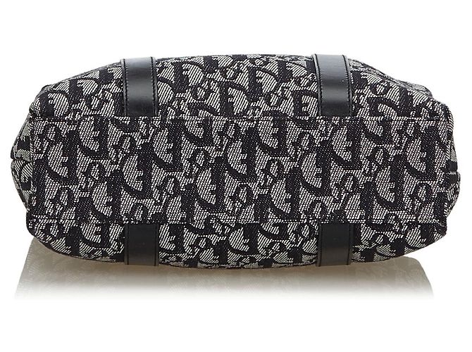 Dior Grau Dior Oblique Canvas D-Ring Handtasche - Ansicht 4