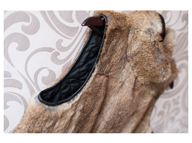 Zapa Paris Fona women vest waistcoat 100% Rabbit Fur Brown - view 2