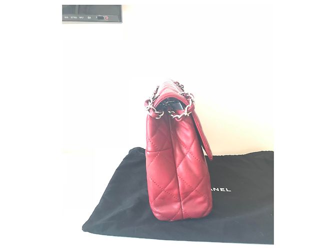 Borsa Chanel Timeless in pelle rossa Rosso - vista 3