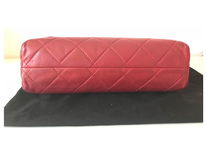 Borsa Chanel Timeless in pelle rossa Rosso - vista 5