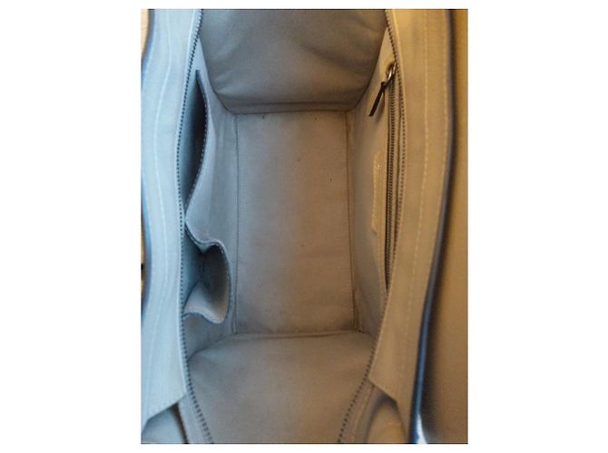 Céline Luggage Mini Handtasche Beige Leder - Ansicht 3