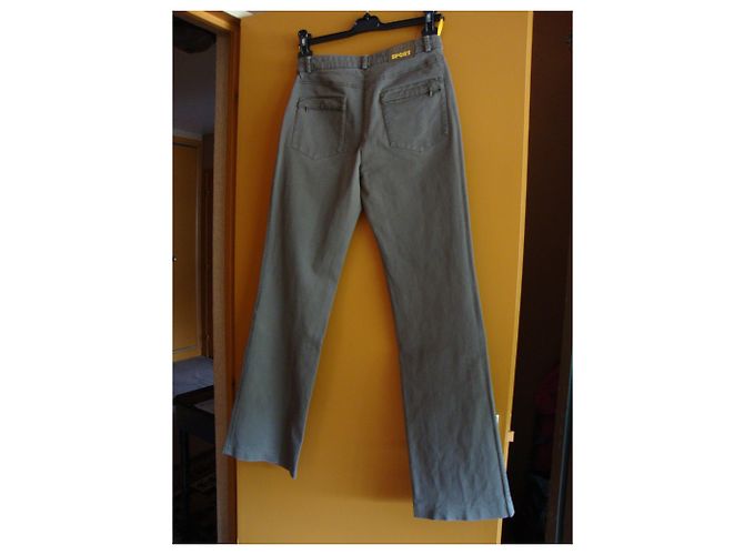 Pantalones Georges Rech Caqui de Algodón - vista 2