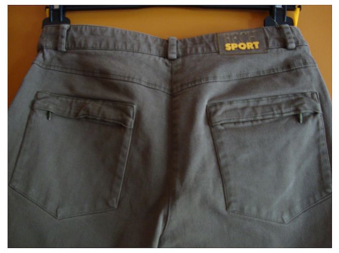 Pantalones Georges Rech Caqui de Algodón - vista 3