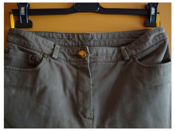 Pantalones Georges Rech Caqui de Algodón - vista 5