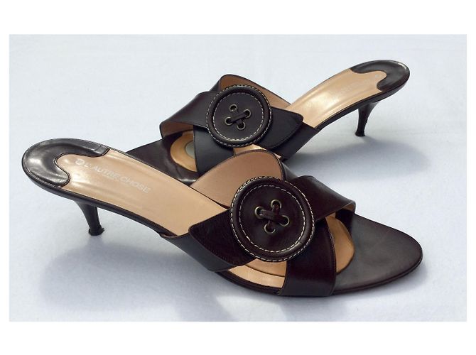 Autre Marque L’Autre Chose Mules Leder Braun Größe 41 - Ansicht 2