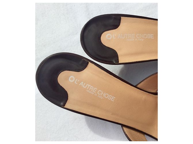Autre Marque L’Autre Chose Mules Leder Braun Größe 41 - Ansicht 4
