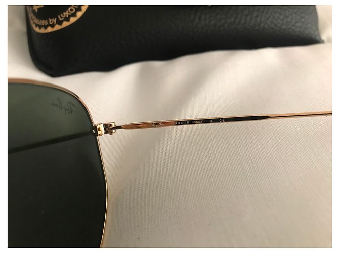 Gafas de sol Ray-Ban RB 3548 Doradas de Acero Dorado - vista 3