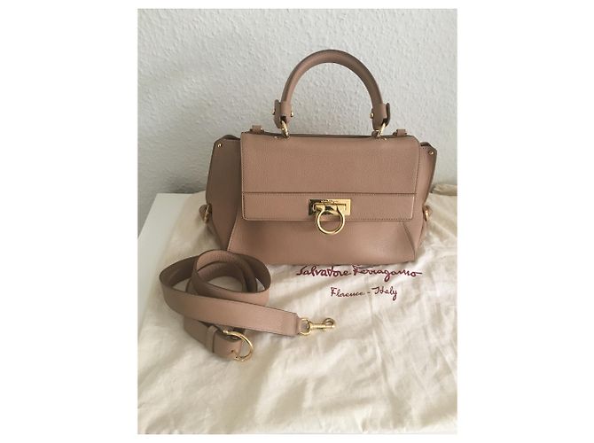 Salvatore Ferragamo Sofia Tasche Leder Caramel Karamell - Ansicht 2