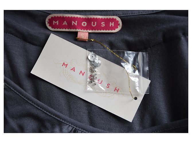 New Manoush graues Top mit Pailletten. S - Ansicht 5