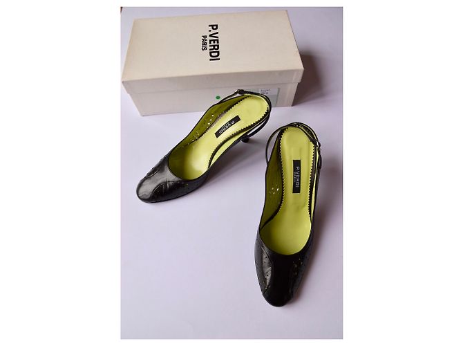 Autre Marque P. Slingback Verdi in pelle nera. 37.5 Nero - vista 2