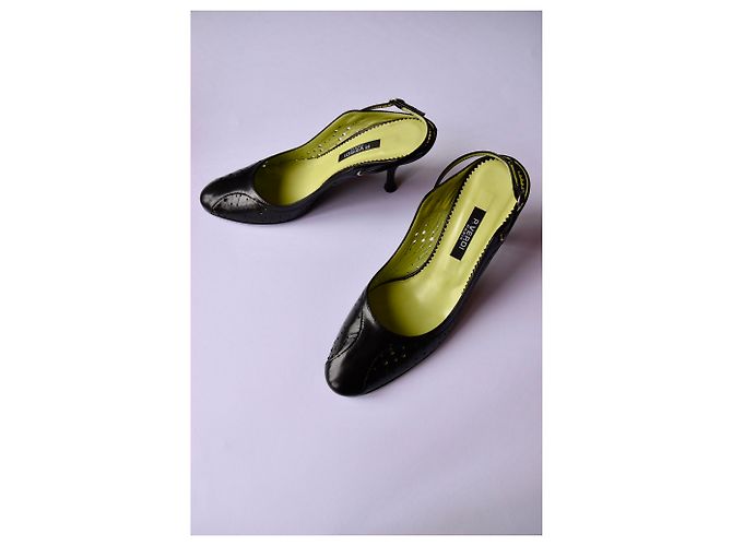 Autre Marque P. Slingback Verdi in pelle nera. 37.5 Nero - vista 3