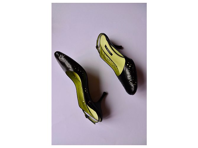 Autre Marque P. Slingback Verdi in pelle nera. 37.5 Nero - vista 4