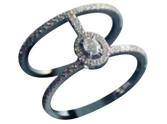 Messika Glam'Azone Ring aus Weißgold und Diamanten Größe 52 Silber - Ansicht 2