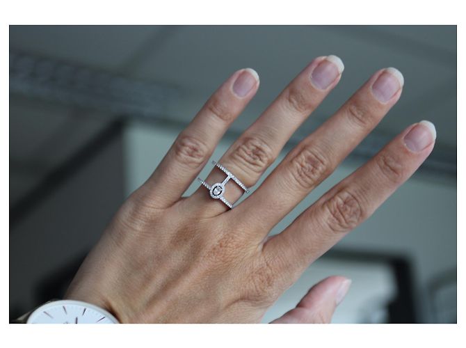 Messika Glam'Azone Ring aus Weißgold und Diamanten Größe 52 Silber - Ansicht 4