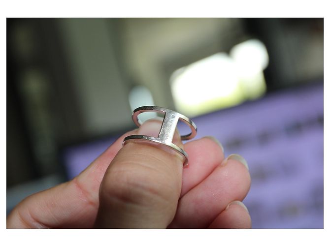 Messika Glam'Azone Ring aus Weißgold und Diamanten Größe 52 Silber - Ansicht 5