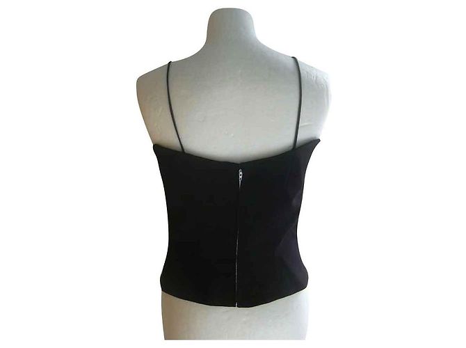 Top de seda negro Carolina Herrera - vista 2