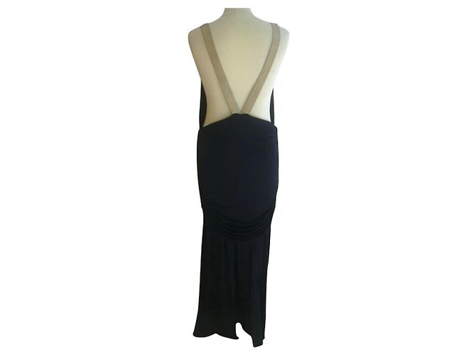 Amanda Wakeley Kleid aus schwarzer Viskose - Ansicht 2