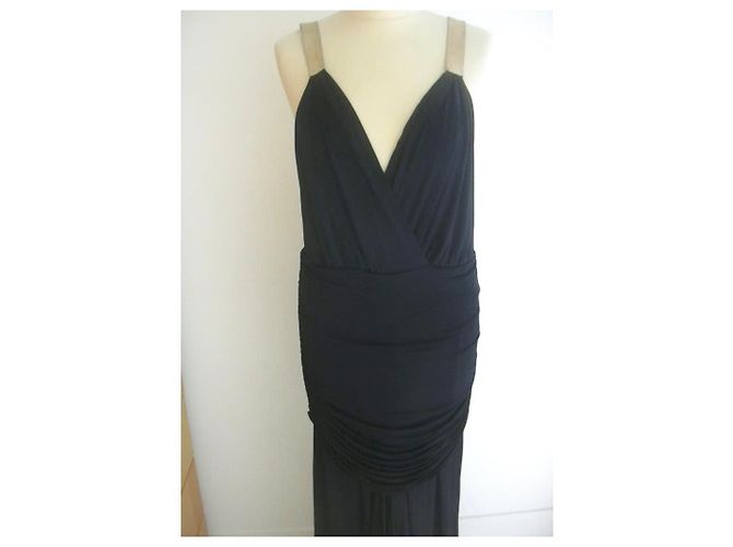 Amanda Wakeley Kleid aus schwarzer Viskose - Ansicht 3