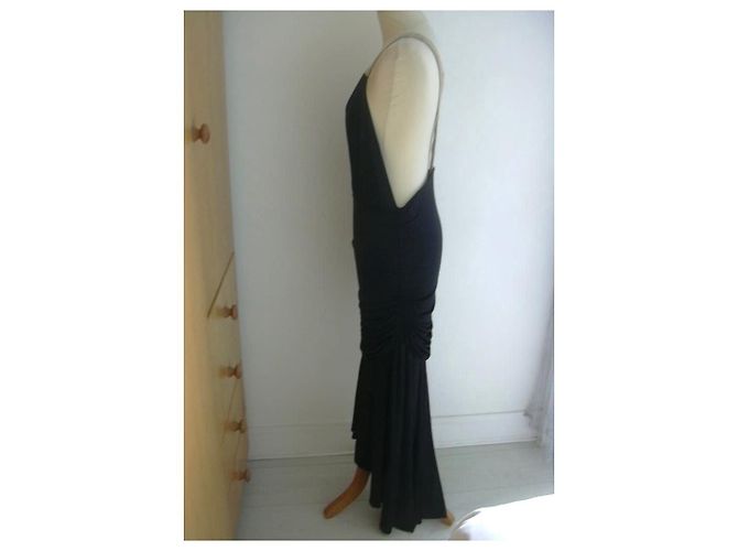 Amanda Wakeley Kleid aus schwarzer Viskose - Ansicht 4