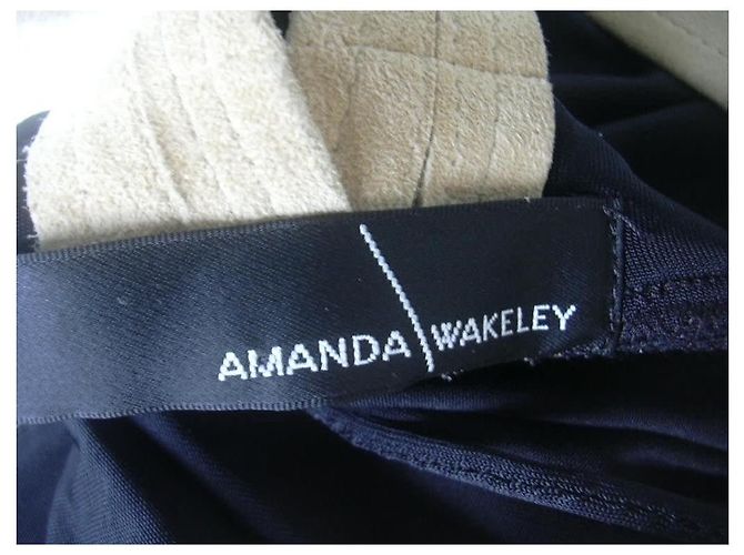Amanda Wakeley Kleid aus schwarzer Viskose - Ansicht 6