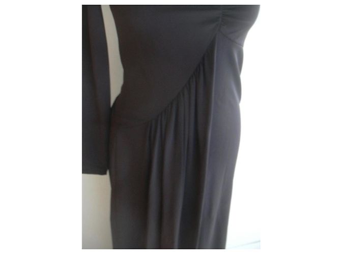 Kleid Jasmine Di Milo Schokoladenbraun Viscose Größe 38 - Ansicht 5