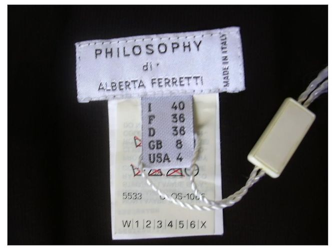Falda Philosophy Di Alberta Ferretti negra de poliéster Negro - vista 4