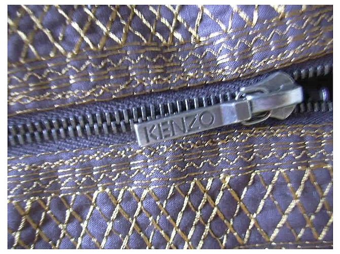 Chaleco Kenzo bordado de algodón negro y bronce - vista 5